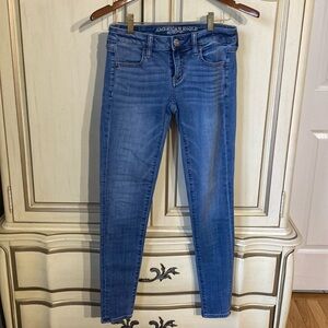 American Eagle Super Stretch Super Low Rise Jeggings Jeans Womens Size 2
